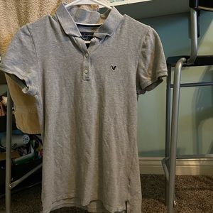 Womens grey TIGHT FIT GOLF SHIRT (fits small)